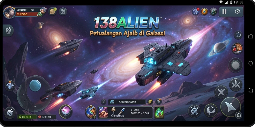 Screenshot gameplay 138ALIEN yang menampilkan aksi seru di luar angkasa.
