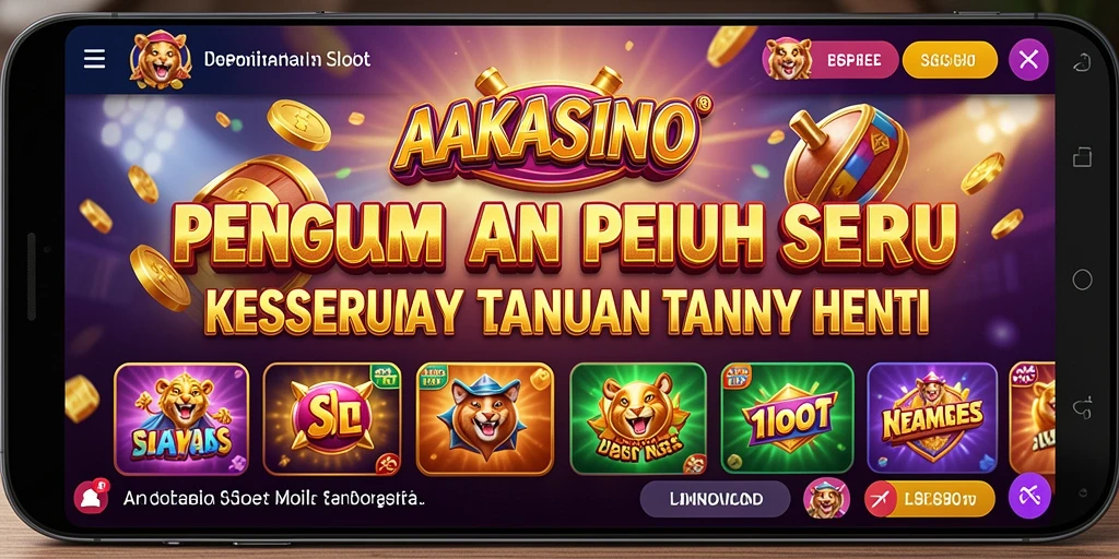 Tampilan grafik AAKASINO saat bermain Slot yang menyenangkan.