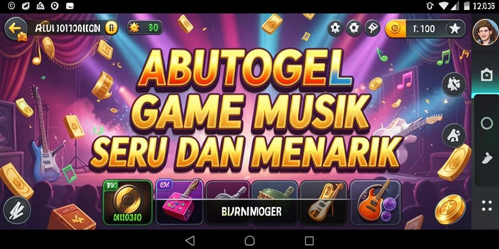 Tampilan permainan ABUTOGEL yang menarik dan interaktif.