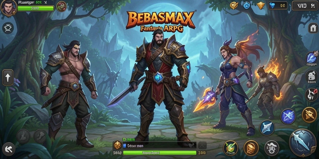 Tampilan gameplay ARPG yang seru dan menarik di BEBASMAX.