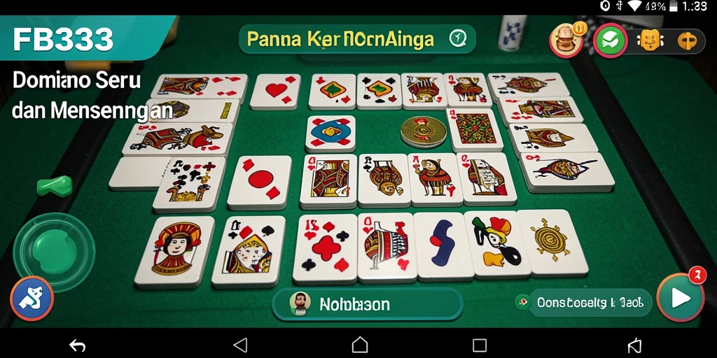 Tampilan game Domino yang menarik dan interaktif.