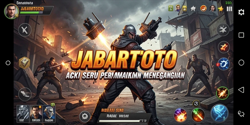 Screenshot menunjukkan aksi mendebarkan dalam JABARTOTO.
