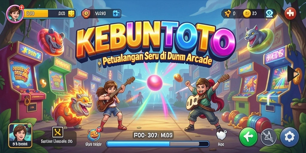 Screenshot gameplay menunjukkan serunya aksi di KEBUNTOTO.