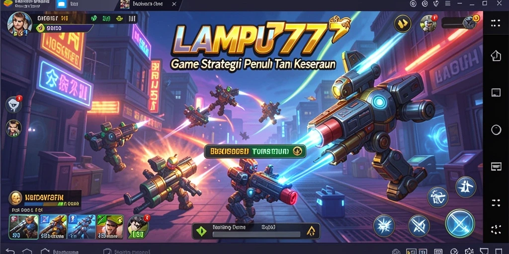 Screenshot LAMPU777 menampilkan aksi permainan strategi yang menarik.