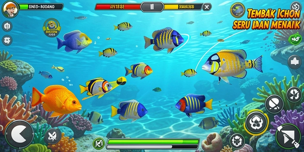 Tampilan seru saat menembak ikan di RI188.