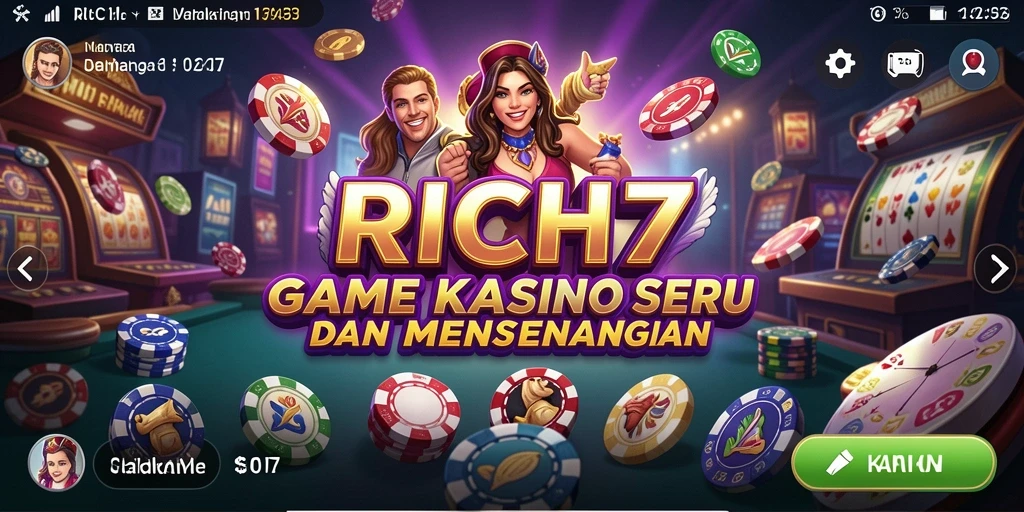 Tampilan gameplay seru dalam RICH7 yang memikat pemain.
