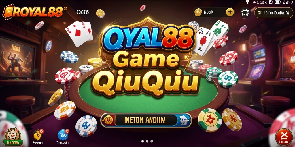 Tampilan menarik dari gameplay QiuQiu ROYAL88 yang mendebarkan.