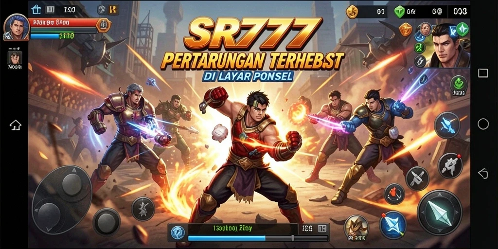Tampilan gameplay SR777 yang menegangkan dan seru dalam pertarungan Fighting.