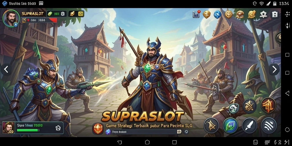 Screenshot utama SUPRASLOT menampilkan momen aksi mendebarkan dalam gameplay SLG.