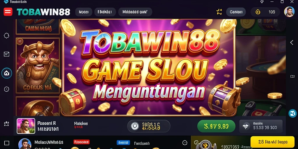 Screenshot gameplay TOBAWIN88 menampilkan keseruan bermain Slot.